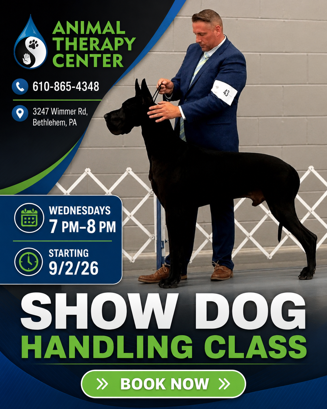 Show Dog Handling program at Animal Therapy Center